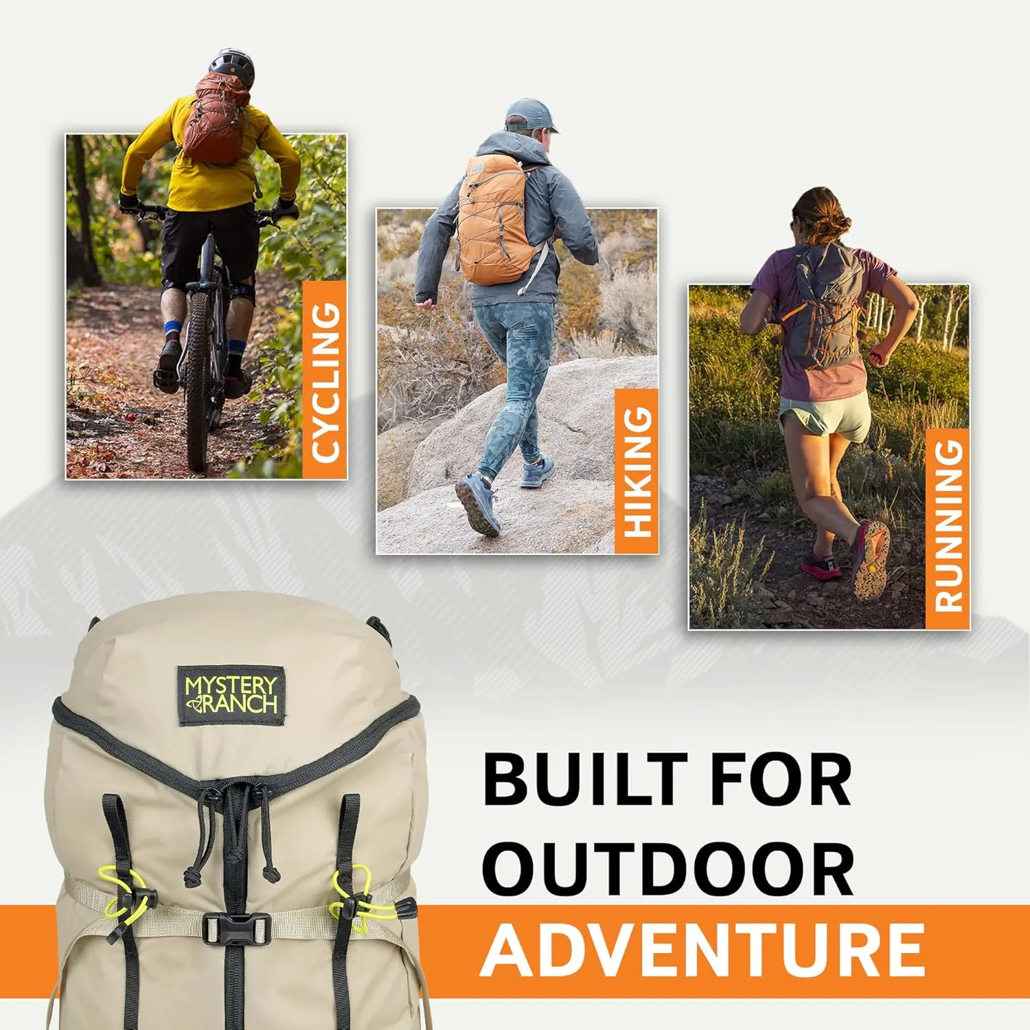 Mystery Ranch Gallagator 20 Daypack - Travel Bag to Hiking Backpack, Hummus Dobby, L/XL