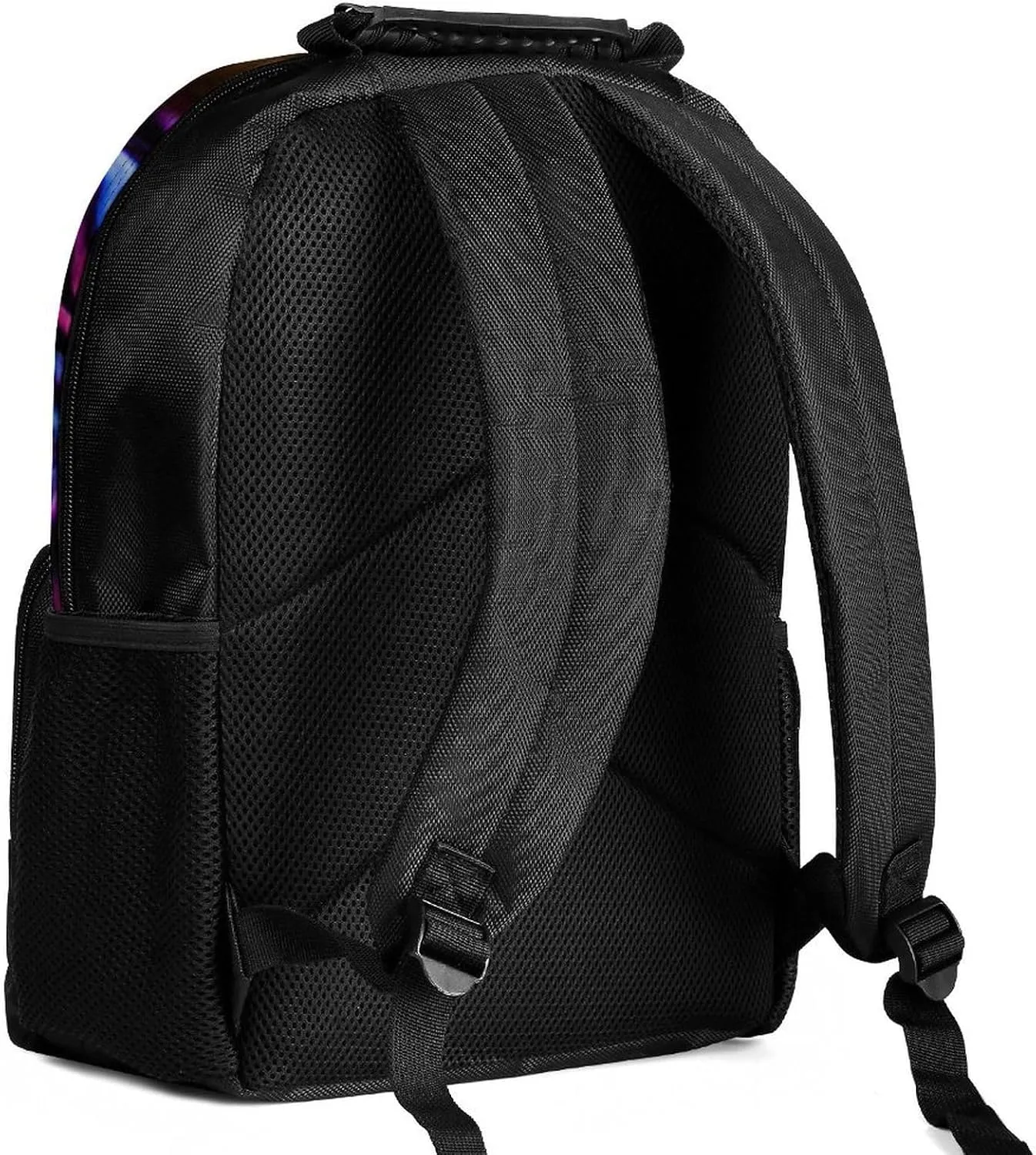Mystic Fantasy Galaxy Sky Fantasy Tiger Wild Animals Boho Style Rucksack Polyester Anti-Theft Multipurpose Bookbag Big Capacity Travel and Sport Backpack Rucksack With Side Pockets