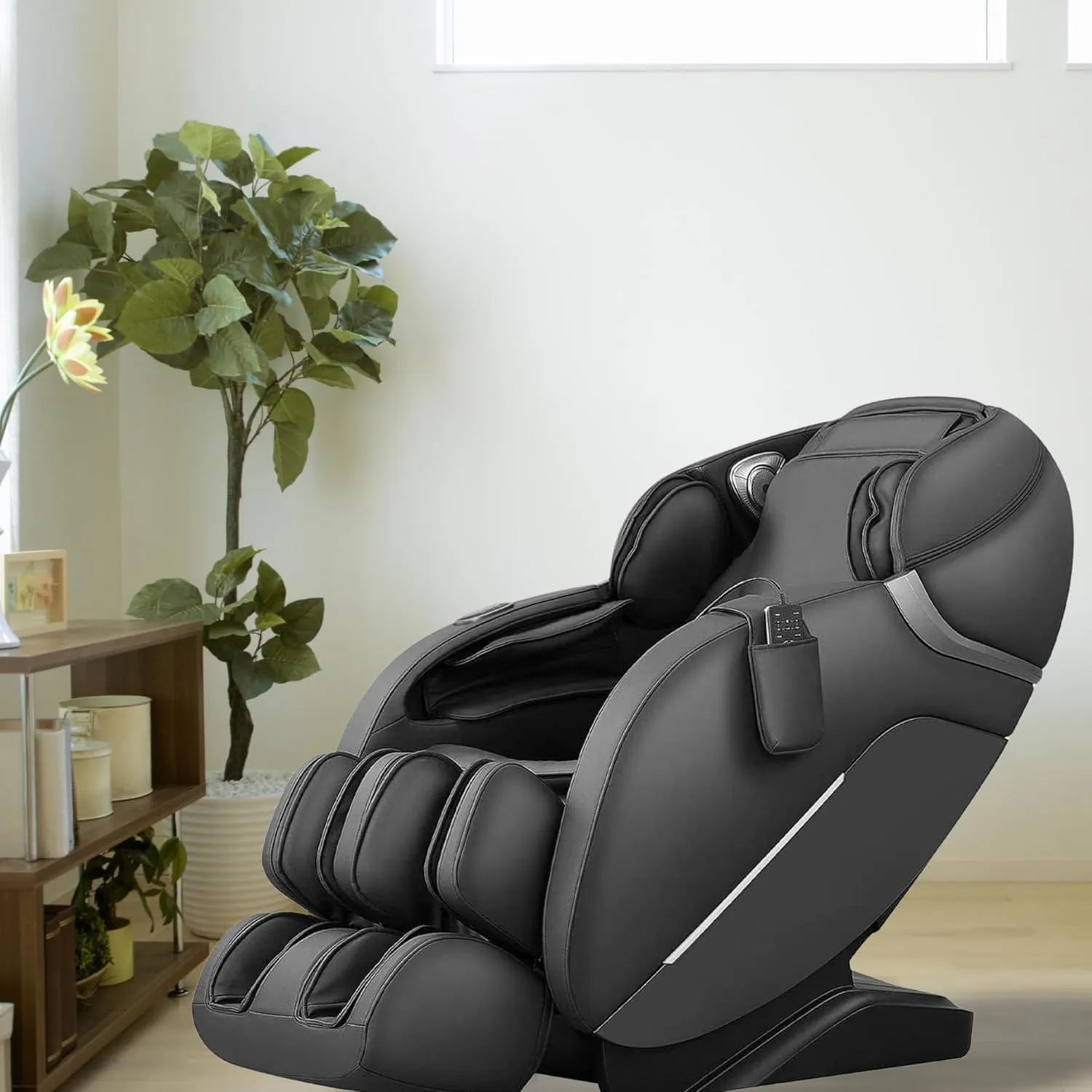 MYTHIA 2025 A303 Massage Chair iRest System, Full Body with Heat, Zero Gravity, SL Track Shiatsu Recliner with Automatic Body Scan, Footrest Calfrest Exntension (Black)