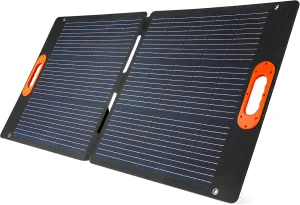 NEBO RELIANCE 100 Watt Solar Panel | Foldable, 22% Sunlight to Solar Energy Conversion Rate, Compatible with All Rambler, Pinnacle & Intrepid Portable Power Stations to Keep Multiple Devices Charged