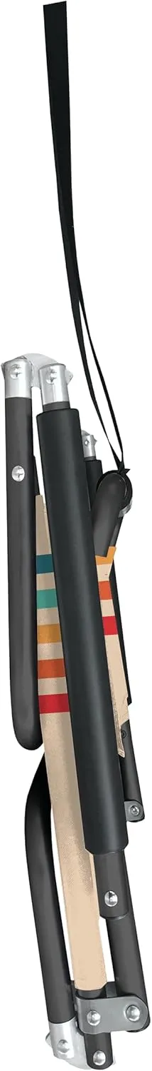 Neso Beach Chairs 2 Pack | Water Resistant with Shoulder Strap and Slip Pocket | Folds Thin (Rainbow, XL)