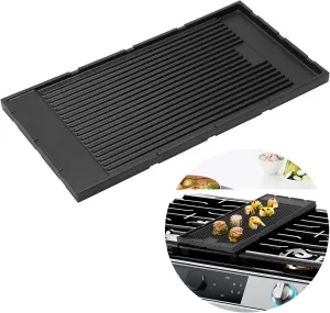 NEW HG-GRZ-NS Griddle, High Grate Reversible Cast Iron Griddle – Durable Matte Enamel, Dual-Sided Grill & Griddle Combo, Compatible with ZLINE 24 30 36 48 60 InchGas & Electric Ranges