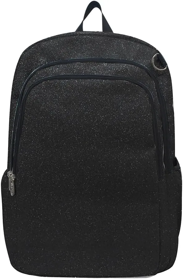 NGIL Glitter Performance Large Canvas Sports Backpack, Dance Backpack, Gymnastics, Cheerleader Essential Backpacks (Glitter-Black)