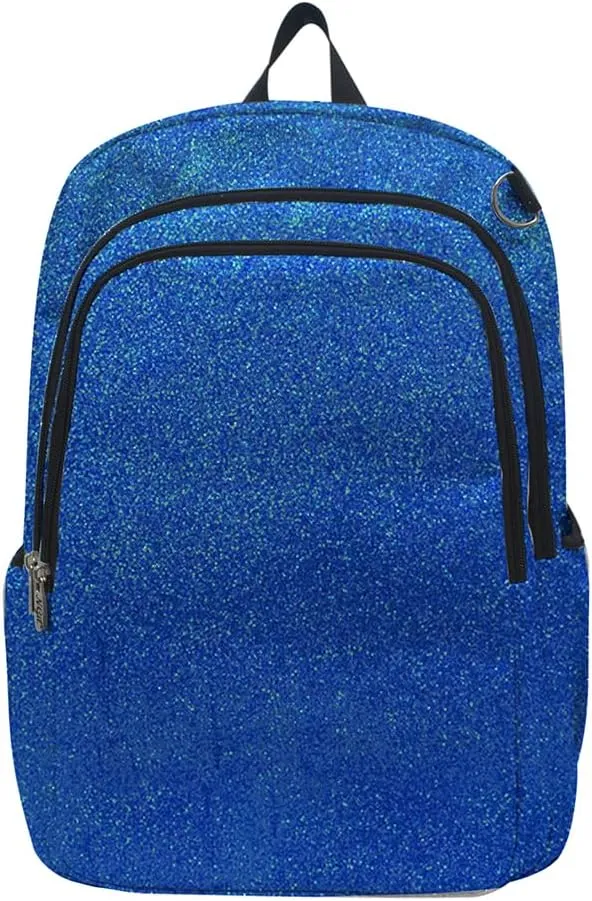NGIL Glitter Performance Large Canvas Sports Backpack, Dance Backpack, Gymnastics, Cheerleader Essential Backpacks (Glitter-Royal)