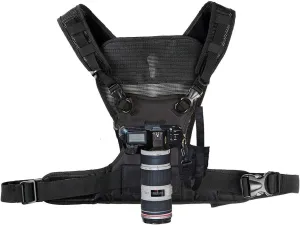 Nicama S-VEST Pro Dual shoulder Camera Harness for 1 Camera, Carrying Chest Vest for Canon 6D 5D2 5D3 Nikon D800 Sony A7S A7R Panasonic Olympus DSLR Cameras Climbing Wedding Travel Hiking, for ZOOM H6