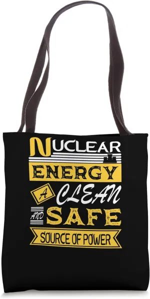 Nicce Renewable Energy Design: Clean,Green Neuclear Energy Tote Bag