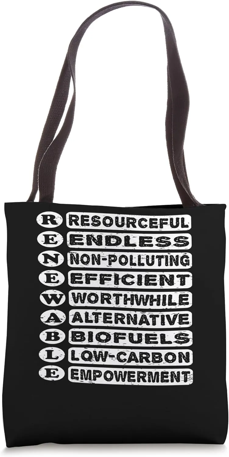 Nice Renewable Energy Design Definition on Renewable Energy Tote Bag