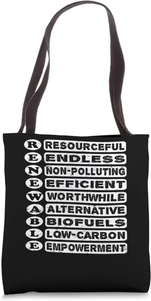 Nice Renewable Energy Design Definition on Renewable Energy Tote Bag