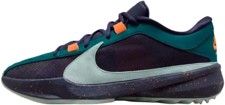 Nike Giannis Freak 5 Men's Basketball Shoes (DX4985-300, GEODE Teal/Purple Ink/Total Orange/Jade ICE) Size 9