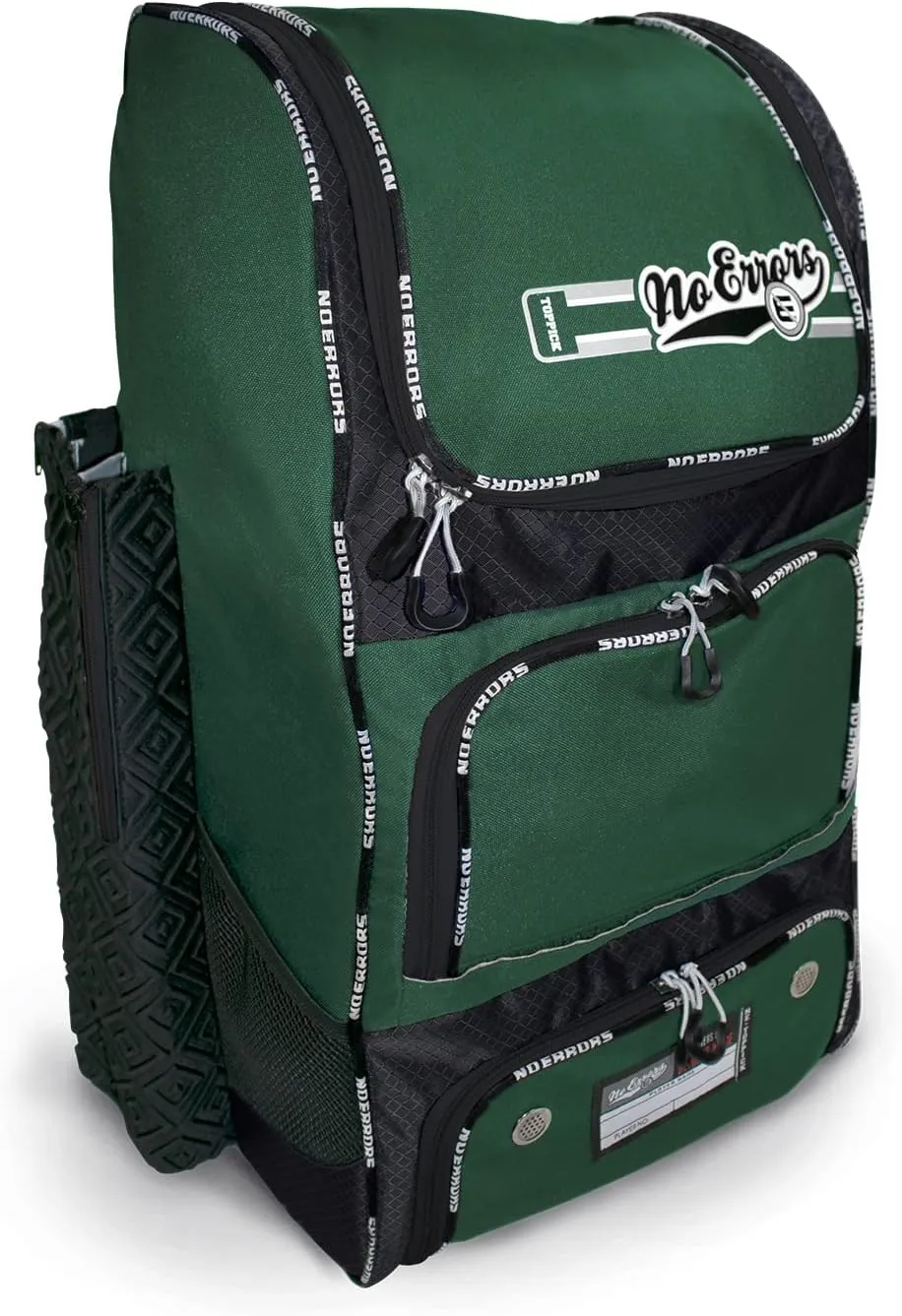 No Errors Top Pick Baseball Backpack for Kids - Heavy Duty Youth Baseball and Softball Bag with Fence Hooks - Dual Glove and Bat Compartments