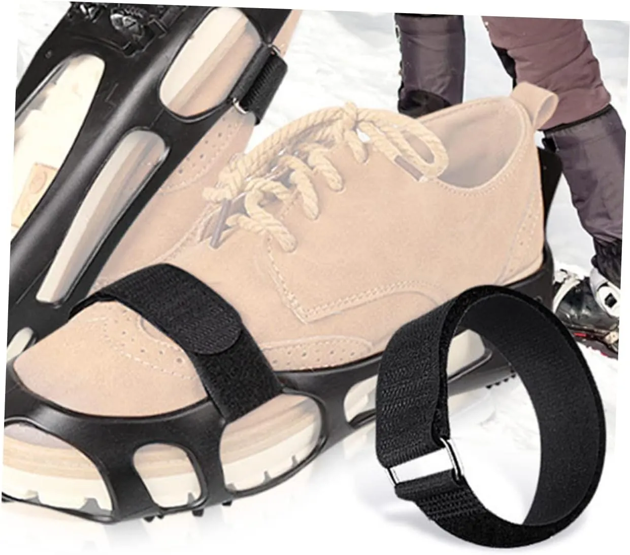 NOLITOY Non-Slip Cable Ties Shoe Sole Non Shoes Trouser Hooks Elastic Shoe Laces Belt Boots Climbing Shoes