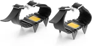 NOLITOY Shoe Grips for Ice Anti Crampons Cleats 4 Teeth Ice Spikes for Outdoor Activities