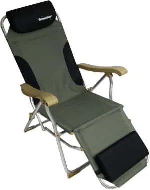 Oasis Cool Lounger Folding Chair - 225lbs Weight Capacity - 3 Seat Positions - Perfect for Camping, Pool Side, Patio