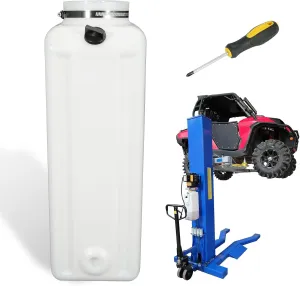 Oil Reservoir Tank with Clamp & Wrench Tool Fit for DURO Power Units, Compatible with Prokar|Eagle Lifts|Auto Lift|Strong Arm & Pro Line|Iron Horse|Tuxedo Lift