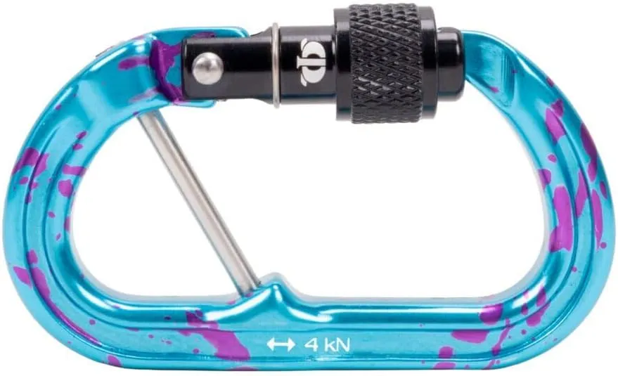 Omega Pacific Micro Raider Captive Aluminum Keylock Screw-Lok - Our Top Carabiner has Been Scaled Down to Create The Ultimate Accessory Connector
