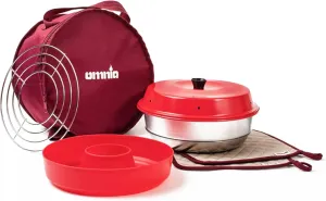 Omnia Kit 1, Set of 5 Products - Camp Oven, Silicone Mold, Potholders, Baking Grid and Storage Bag - Ultimate Starter Kit for Omnia Recreational Oven