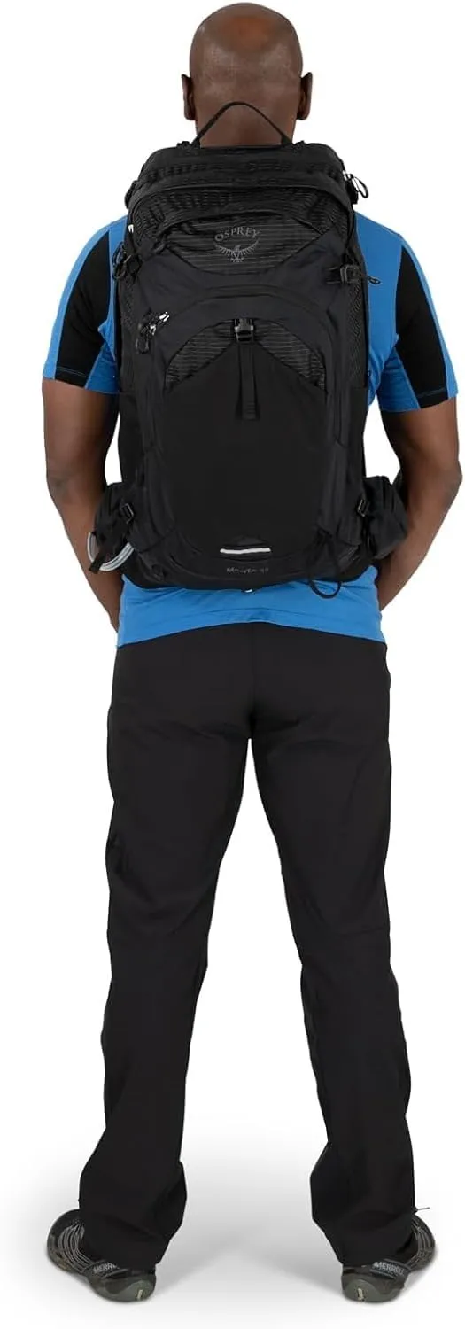 Osprey Manta 34L Men's Hiking Backpack with Hydraulics Reservoir, Oak Leaf Orange, One Size