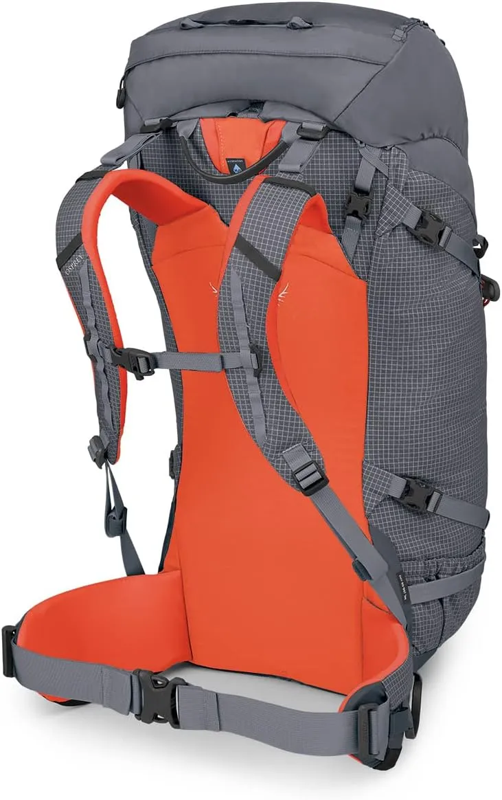 Osprey Mutant 52L Climbing and Mountaineering Unisex Backpack, Tungsten Grey, S/M
