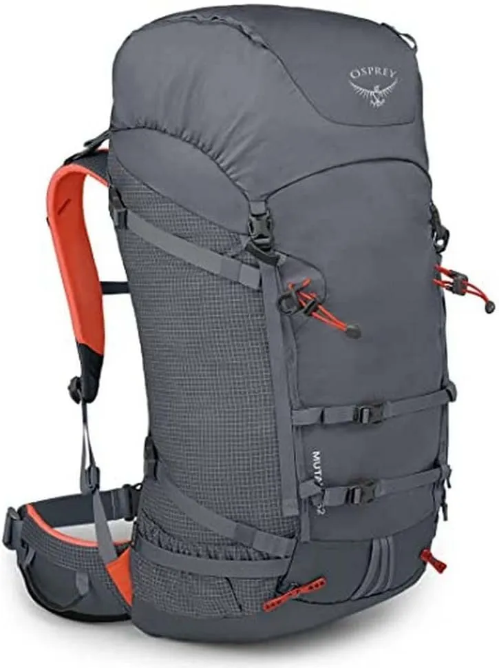 Osprey Mutant 52L Climbing and Mountaineering Unisex Backpack, Tungsten Grey, S/M