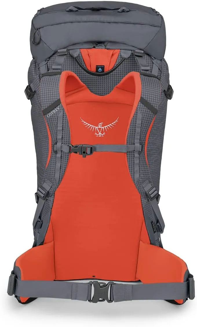 Osprey Mutant 52L Climbing and Mountaineering Unisex Backpack, Tungsten Grey, S/M