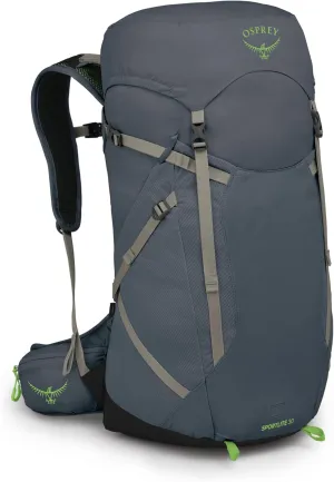 Osprey Sportlite 30L Unisex Lightweight Hiking Backpack, Tungsten/Grey Wolf, M/L