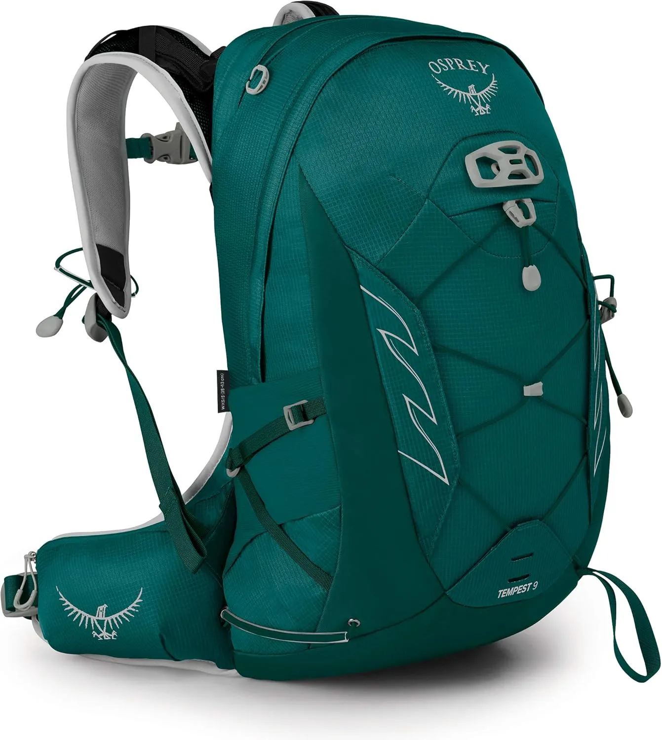 Osprey Tempest 9L Women's Hiking Backpack with Hipbelt, Jasper Green, WXS/S
