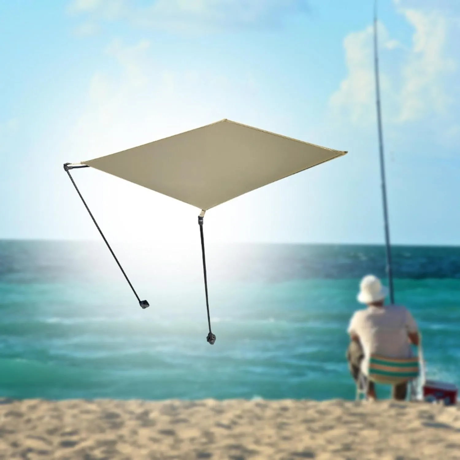 Outdoor Camping Chair Shade Folding Chair Shade Sturdy Portable Shelter for Fishing Accessories Hiking Garden Traveling