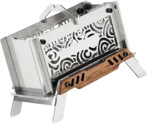 Outdoor Camping Incenses Burners 11x5.7x8.2cm Burning Wood Stove Portable for Indoor & Outdoor Camping