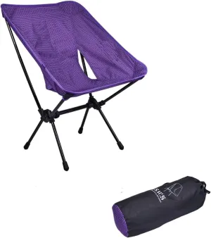 Outdoor Camping, Lightweight, Ultra-Polymer Folding Moon Chair, Ultra-Lightweight Portable Fishing Aluminum Alloy Reclining Chair