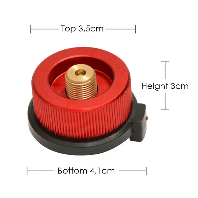 Outdoor Camping Stove Gas Tank Adapter: Lightweight Aluminum Alloy Propane Tank Converter