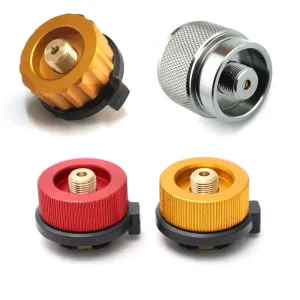 Outdoor Camping Stove Gas Tank Adapter: Lightweight Aluminum Alloy Propane Tank Converter