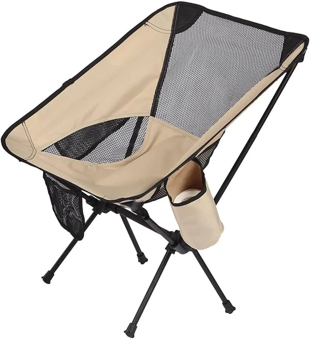 Outdoor Chair Folding Camping Chair Outdoor Aluminum Alloy Folding Chair Portable Beach Ultralight Fishing Stool Lightweight Compact Camping Backpack Chairs Camping Chair Foldable Chair