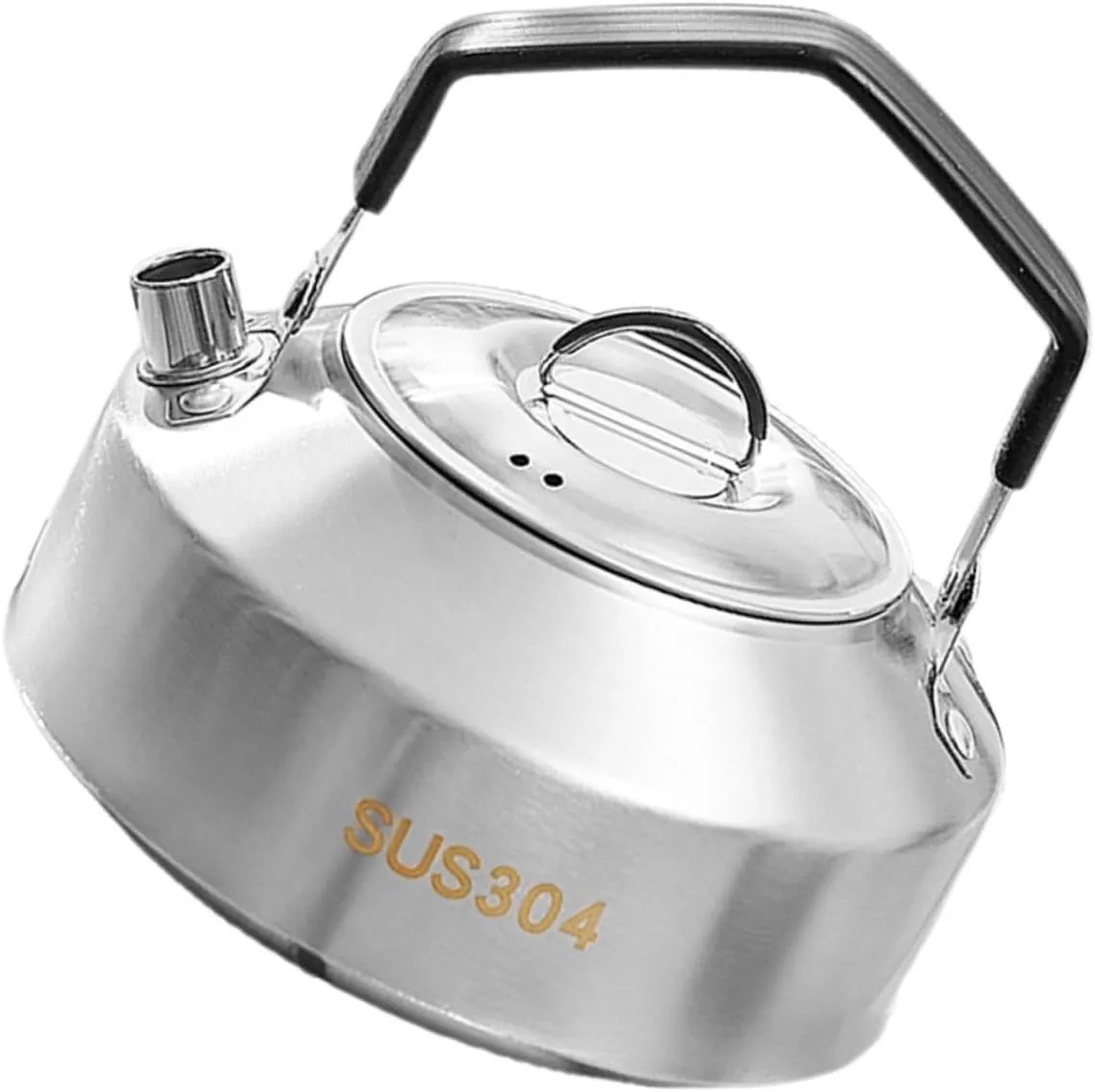 Outdoor Cooking Essential Stainless Steel Pot Teapot for Camping Hiking Boil Water Make Tea Heat Milk