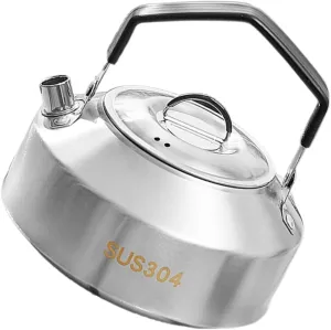 Outdoor Cooking Essential Stainless Steel Pot Teapot for Camping Hiking Boil Water Make Tea Heat Milk