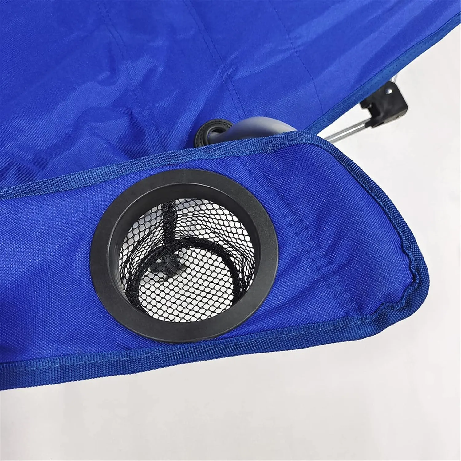Outdoor Deck Chair Camping Lounge Portable Reclining Folding with Footrest & Storage Bag Recliner Backpack