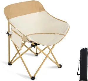 Outdoor Folding Chair, Camping Chair Portable Carbon Steel Alloy High-Density Oxford Cloth Material Recliner Suitable for Various Outdoor Activities