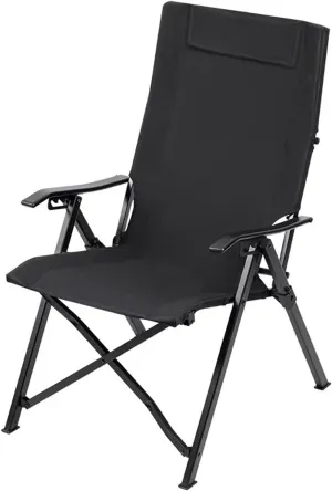 Outdoor Folding Chair Recliner Aluminum Alloy Leisure Picnic Fishing Portable Camping Chair with Adjustable High Backrest Support