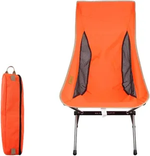 Outdoor Folding Chair,Heightened Moon Chair,Breathable and Comfortable Mesh Recliner,Portable Foldable Camping and Fishing,Leisure Beach Chair Backrest Chair