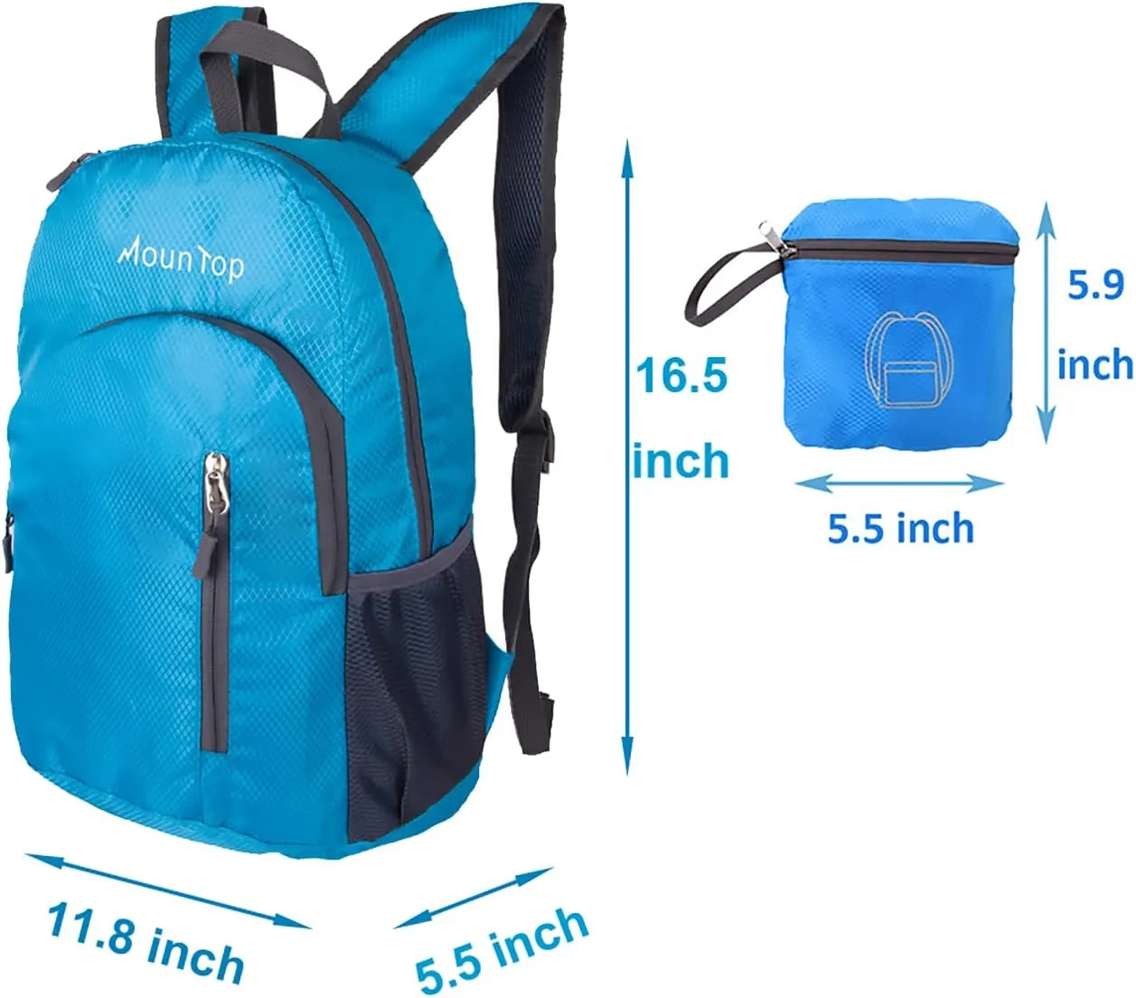 Outdoor Lightweight Foldable Water Resistant Backpack for Travel Hiking Riding