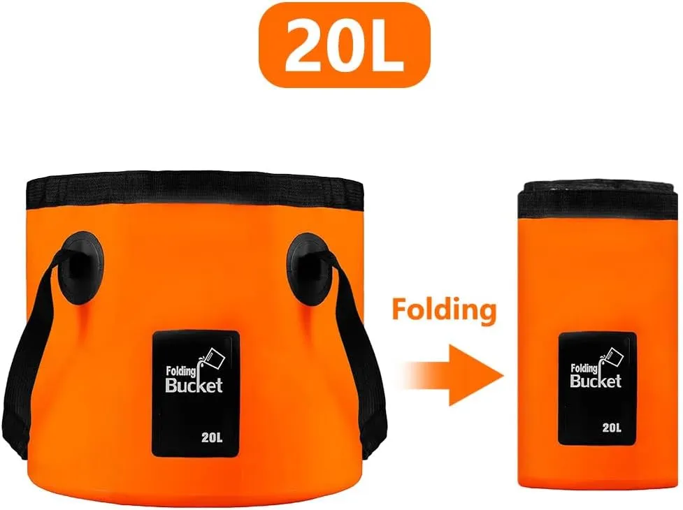 Outdoor Portable Camping Shower Kit with 2.5-3.5L/min Water Dis 2m Hose USB Charging 30-60min Battery Life Camp Shower