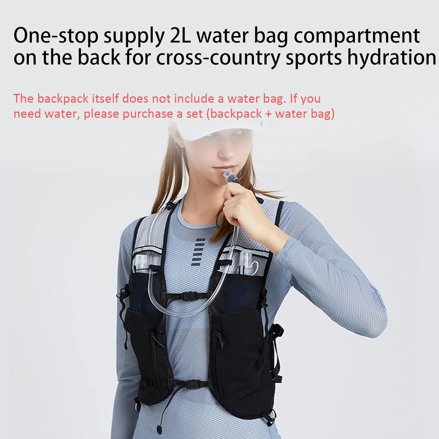 Outdoor Sports Trail - Running Backpack for Sports Trail | Cycling Hydration Packs Stable & Soft Hydration Pack for Outdoor Sports