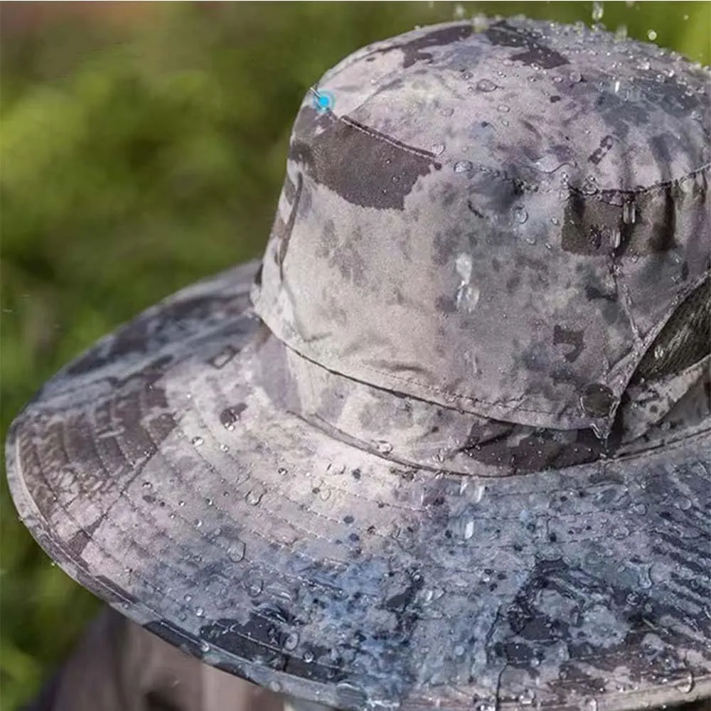Outdoor Wide Brim Sun Hat with 2 Solar Fan Sun Bucket Hat for Men Women,Solar with Built in Fan UPF 50  Outdoor