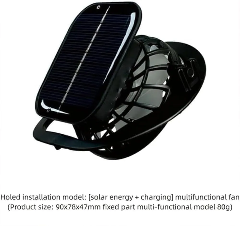 Outdoor Wide Brim Sun Hat with 2 Solar Fan Sun Bucket Hat for Men Women,Solar with Built in Fan UPF 50  Outdoor