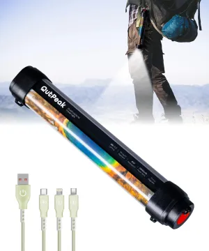 OutPeak 10050 Capacity Flashlight Strong Light | Multifunctional Super Bright Camping Tent Rechargeable Treasure| Outdoor Power Outage| Camping Emergency Light |Home| USB Charging