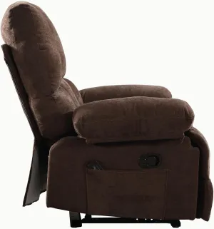 Oversized Recliner Chair 350 lb Weight Capacity, Plus Size 28 inch Large Wide Seat Manual Comfortable Fabric Recliner for Adults Living Room with Pockets Massage Pillow (6008-SD)