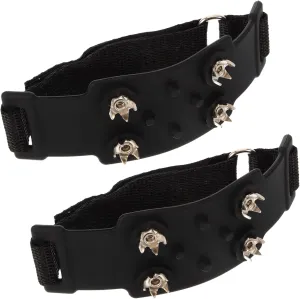 PartyKindom 1pair Ice Cleats for Shoes Boots - Snow Grippers for Climbing Outdoor Activities Easy to Install Crampons for Enhanced Traction