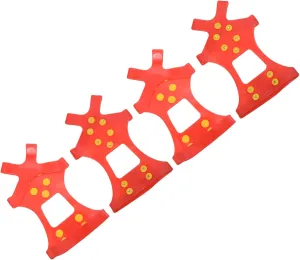 PATIKIL Ice Cleats, Anti-Slip Snow Traction Cleat 10 Steel Studs Crampons Universal Gripper Spikes Claw for Shoes and Boots