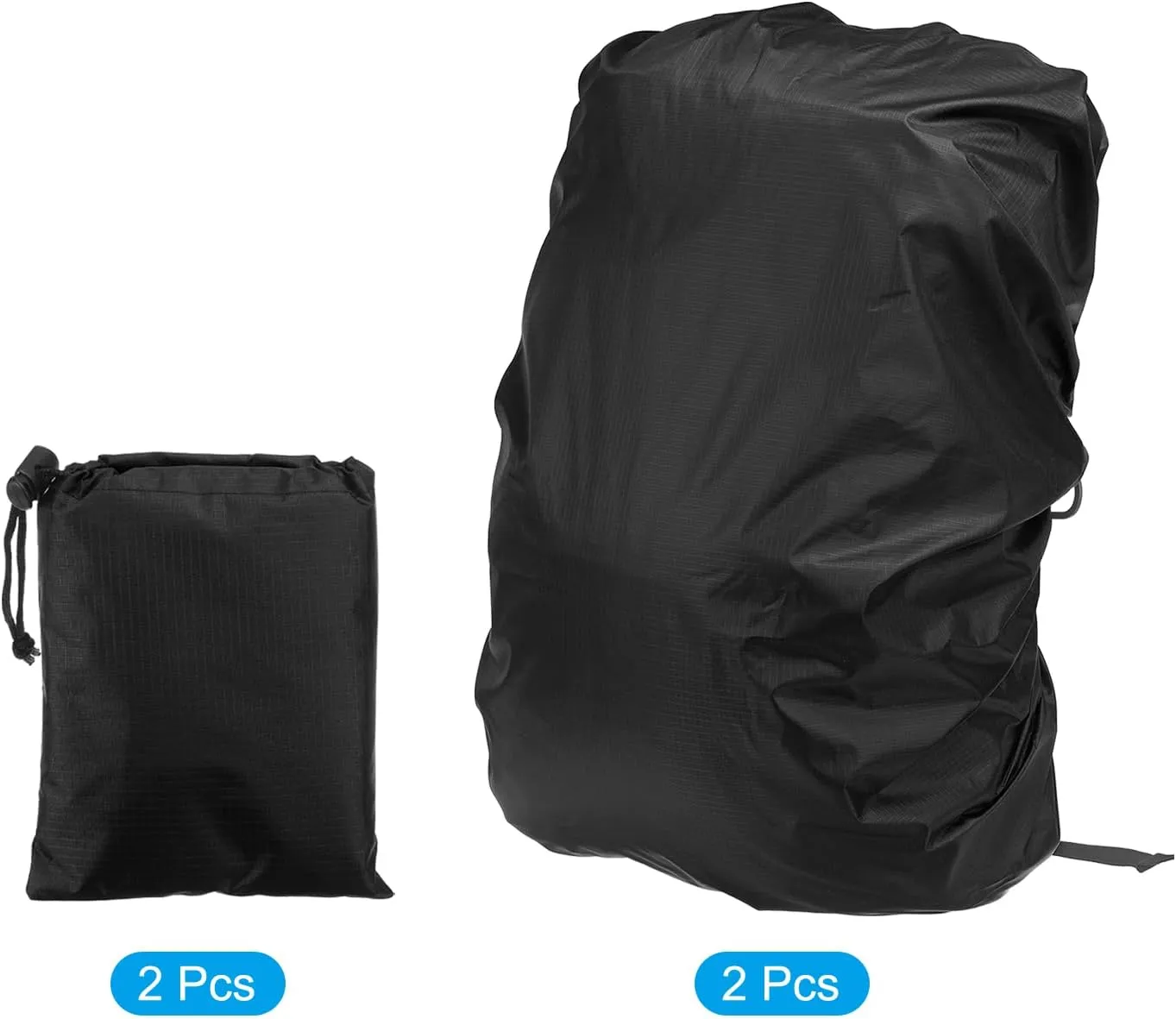 PATIKIL Waterproof Backpack Rain Cover, Backpack Covers with Anti-Slip Cross Buckle Straps & Drawstring Bag for Hiking Camping