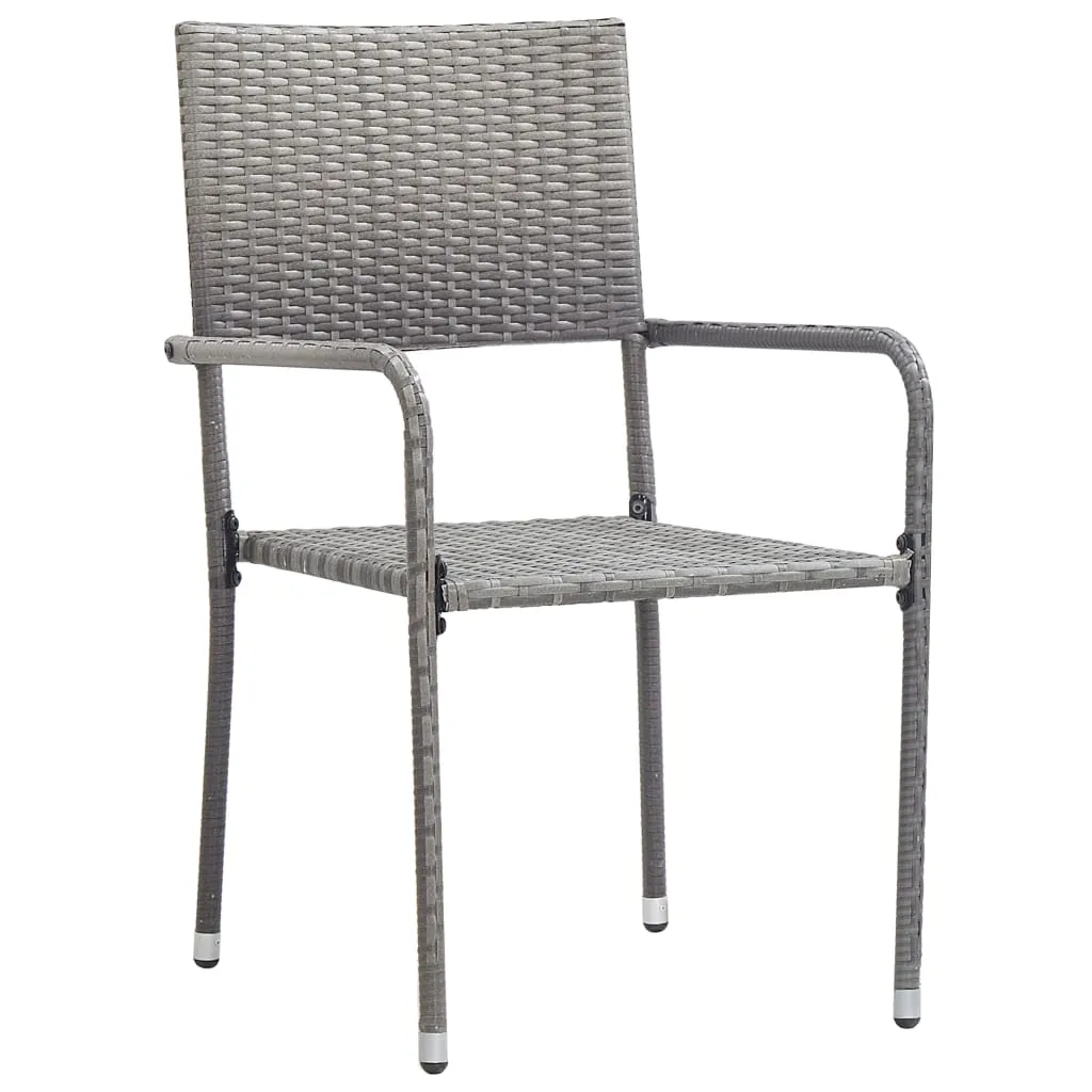 Patio Dining Chairs Outdoor Rattan Wicker Dining Chair Poly Rattan