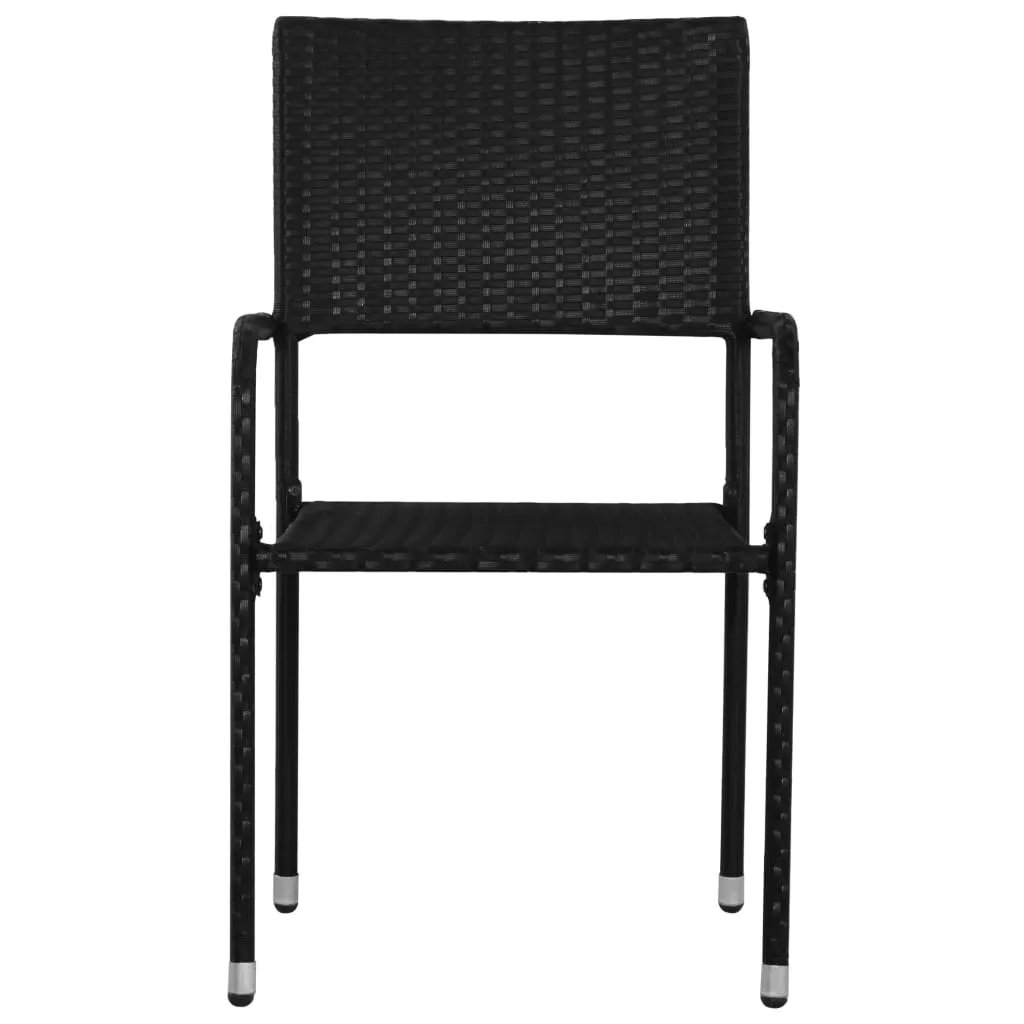 Patio Dining Chairs Outdoor Rattan Wicker Dining Chair Poly Rattan